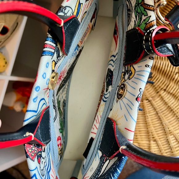 SOLD Disney Dooney & Bourke Cruise Line Sketch Tassel Tote - Picture 7 of 8